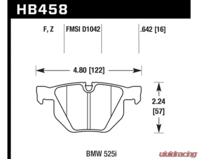 Hawk Performance HPS 5.0 BMW Rear - HB458B.642