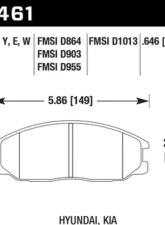 Hawk Performance DTC-30 Front                                     - HB461W.646 - Image 2