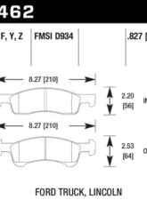 Hawk Performance PC Front                                     - HB462Z.827 - Image 2