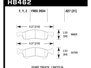 Hawk Performance PC Front - HB462Z.827 - Image 3
