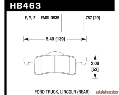 Hawk Performance LTS Rear - HB463Y.787
