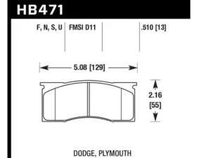 Hawk Performance HP Plus Front