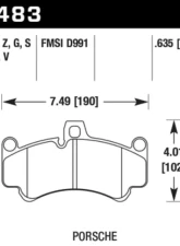 Hawk Performance PC Front                                     - HB483Z.635 - Image 2