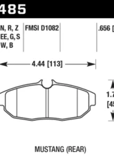 Hawk Performance DTC-30 Rear                                     - HB485W.656 - Image 2