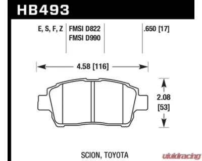 Hawk Performance HPS Front - HB493F.650