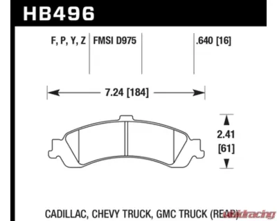 Hawk Performance PC Chevrolet Rear - HB496Z.640