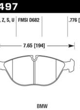 Hawk Performance HPS 5.0 Front                                     - HB497B.776 - Image 2