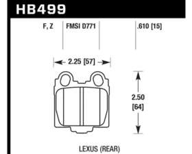 Hawk Performance HPS Lexus Rear