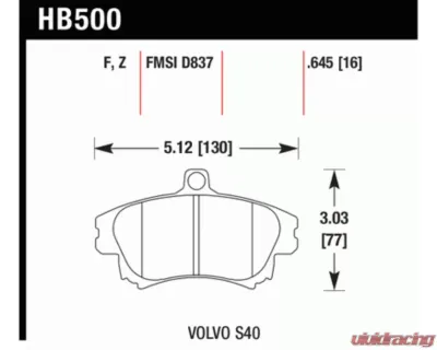 Hawk Performance PC - HB500Z.645