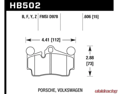 Hawk Performance PC Rear - HB502Z.606