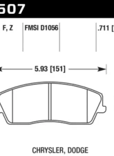 Hawk Performance HPS Front                                     - HB507F.711 - Image 2