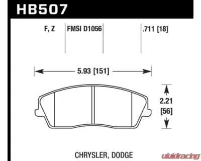 Hawk Performance HPS Front - HB507F.711