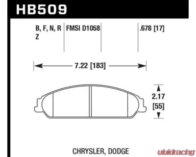 Hawk Performance HPS Front - HB509F.678