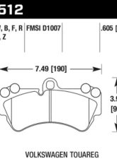 Hawk Performance HPS Front                                     - HB512F.605 - Image 2