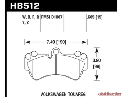 Hawk Performance HPS Front - HB512F.605