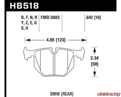 Hawk Performance HT-10 Rear - HB518S.642