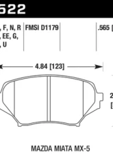 Hawk Performance DTC-60 Mazda Miata Front 2006-2014                                     - HB522G.565 - Image 2
