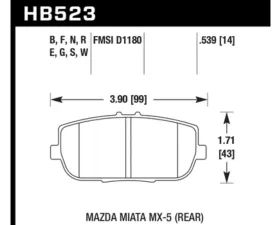 Hawk Performance HP Plus Rear