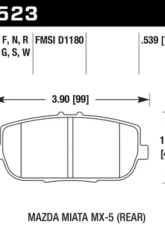 Hawk Performance DTC-30 Rear                                     - HB523W.539 - Image 2