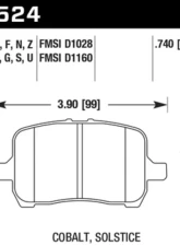 Hawk Performance HPS Front                                     - HB524F.740 - Image 2