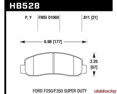Hawk Performance LTS Ford Front - HB528Y.811