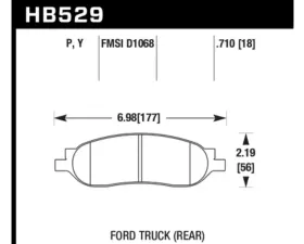 Hawk Performance LTS Ford Rear 2005-2007