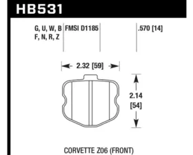 Hawk Performance DTC-80 Chevrolet Front