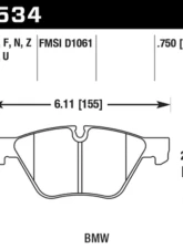 Hawk Performance HP Plus BMW Front                                     - HB534N.750 - Image 2