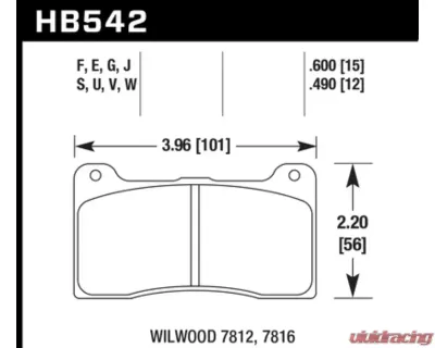Hawk Performance HPS 5.0 - HB542B.490