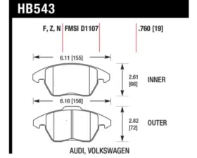 Hawk Performance DTC-60 Front