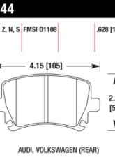 Hawk Performance HPS Rear                                     - HB544F.628 - Image 2