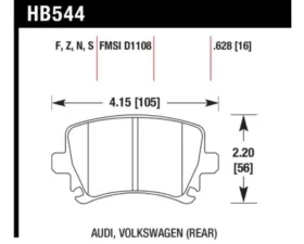 Hawk Performance HT-10 Rear