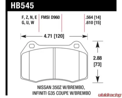 Hawk Performance HPS 5.0 Front - HB545B.564