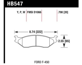 Hawk Performance Disc Brake Pad Ford