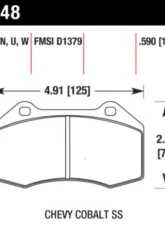 Hawk Performance DTC-80 Disc Brake Pad N/A                                     - HB548Q.510 - Image 2