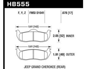 Hawk Performance LTS Rear