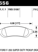 Hawk Performance SuperDuty Ford Rear                                     - HB556P.710 - Image 2