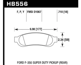 Hawk Performance LTS Ford Rear