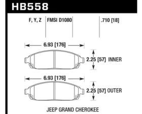 Hawk Performance LTS Jeep Front