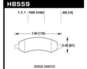 Hawk Performance LTS Front