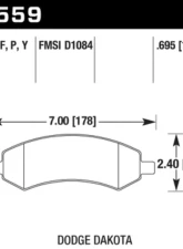 Hawk Performance LTS Front                                     - HB559Y.695 - Image 2