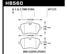Hawk Performance HPS Mini Front