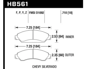 Hawk Performance LTS Front