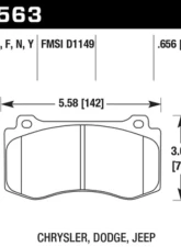 Hawk Performance PC Front                                     - HB563Z.656 - Image 2