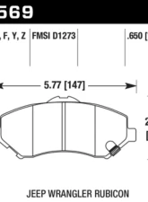 Hawk Performance LTS Front                                     - HB569Y.650 - Image 2