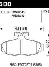 Hawk Performance DTC-60 Rear                                     - HB580G.627 - Image 2