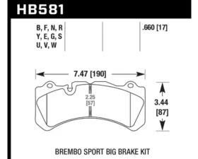 Hawk Performance LTS Volvo S60 Front 2018