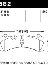 Hawk Performance Blue 9012                                     - HB582E.660 - Image 2