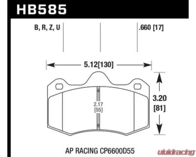 Hawk Performance DTC-70 - HB585U.660