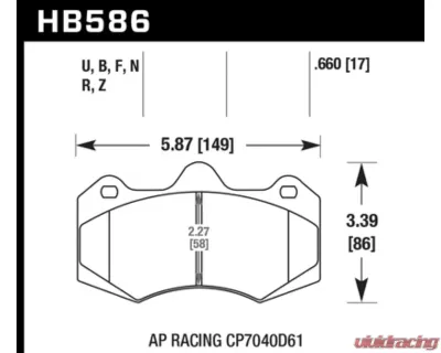 Hawk Performance DTC-70 - HB586U.660
